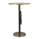 Столик приставной с абстрактным основанием и акцентом в виде золотистого диска Heavenly Space варинант исполнения - 4 | Loft Concept в Перми
